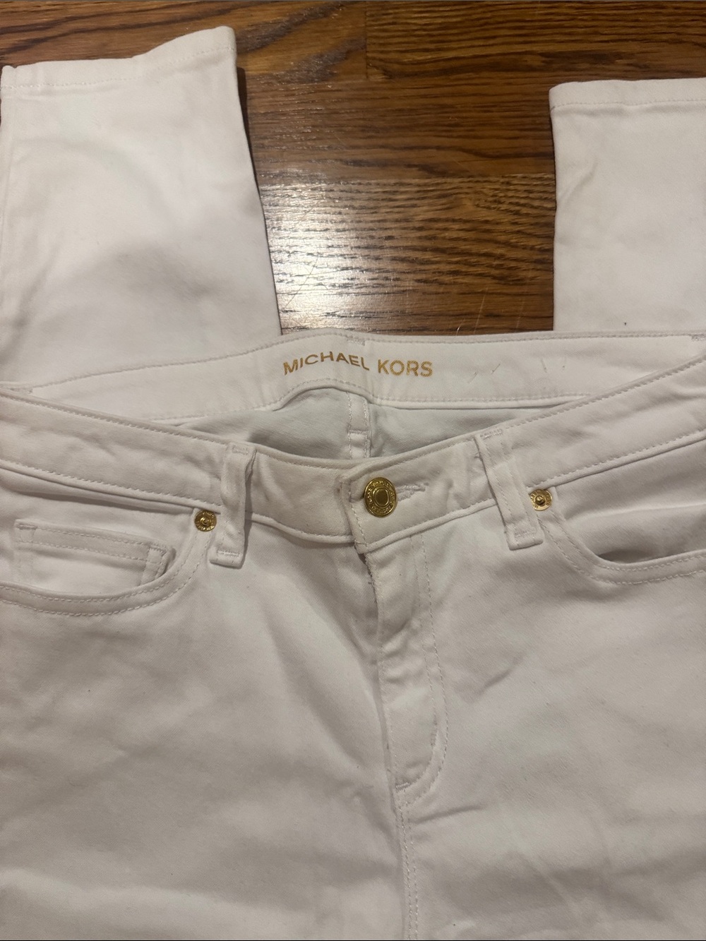 MICHAEL KORS White Skinny Jeans for Women Size 4// 97% cotton with stretch